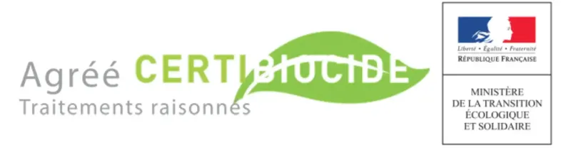 Certibiocide logo par PROSANE et CS3D certification et attestation